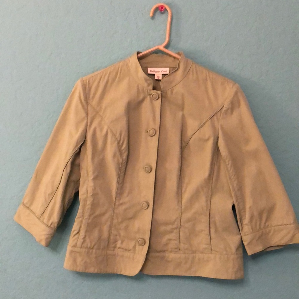 Coldwater Creek Green Cotton Jacket